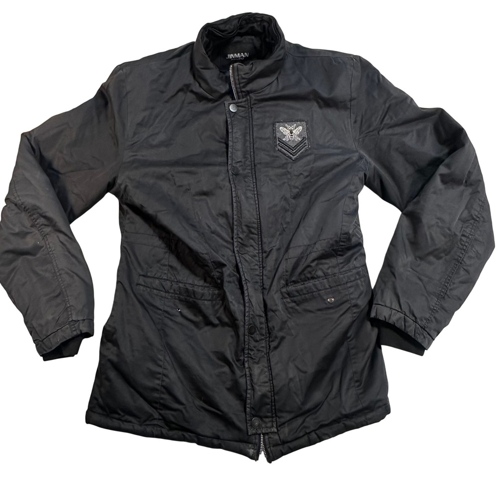 Winter Jacket Softshell Men 3XL Black Quilted Lined‎ Jacket Bee Patch Street Gor
